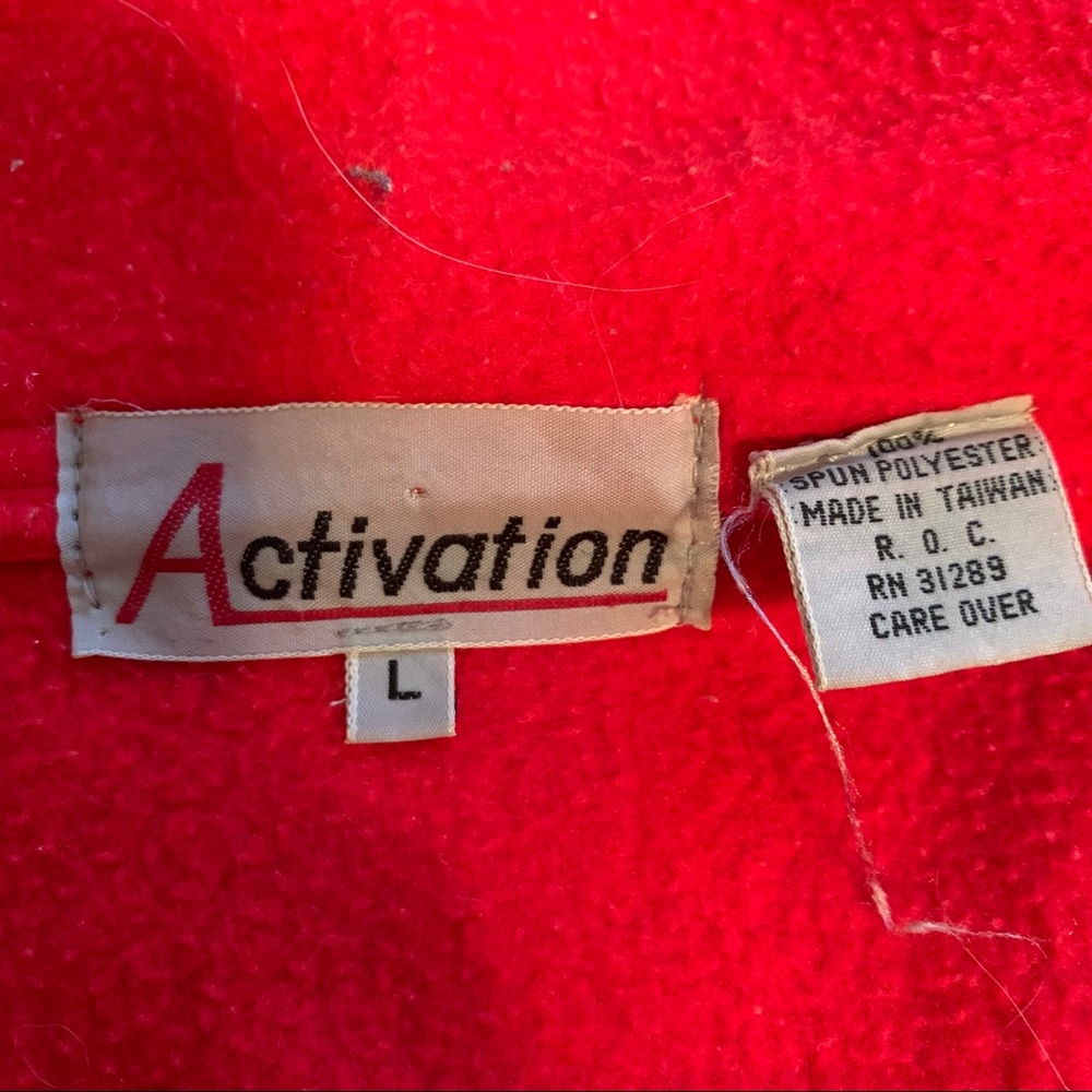 Fleece Red Zip-Up - Picture 2 of 6